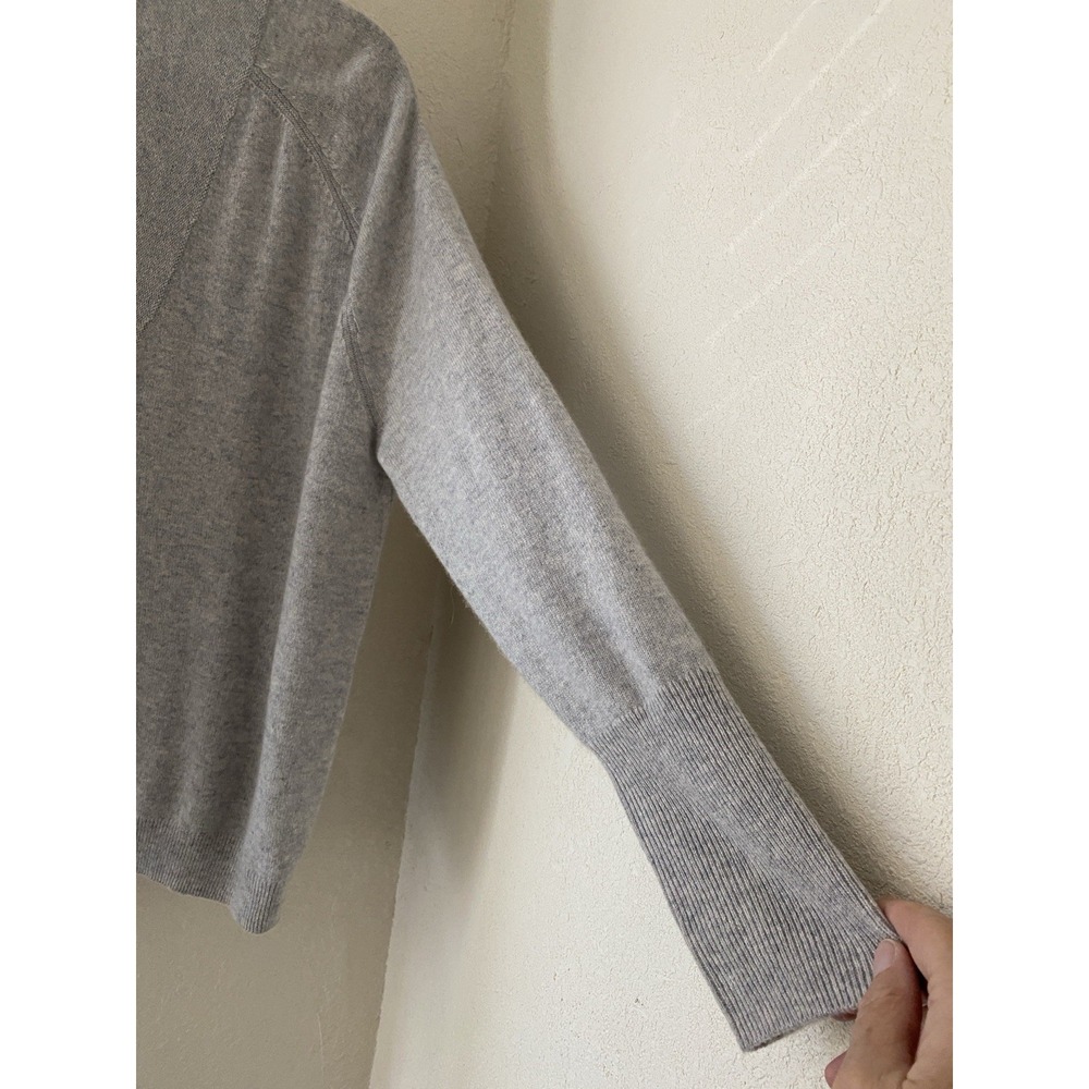 Sundance Size XL Womens Grey 100% Cashmere V Neck Soft Comfy Knit Sweater - Picture 4 of 10